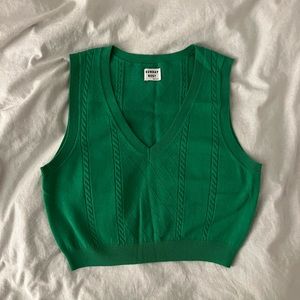 Sunday Best (ARITZIA) Green Sweater Vest
